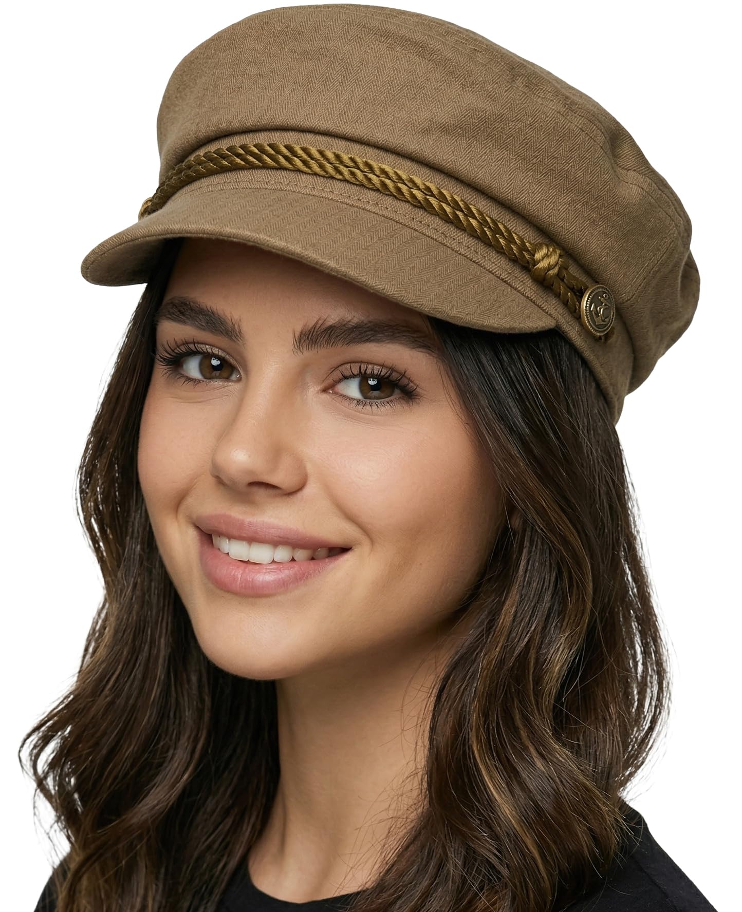 Funky Junque Newsboy Hat for Women – Trendy Greek Fisherman Cap, Classic Women's Baker Boy Newsies Hat, Ladies Fashion Caps
