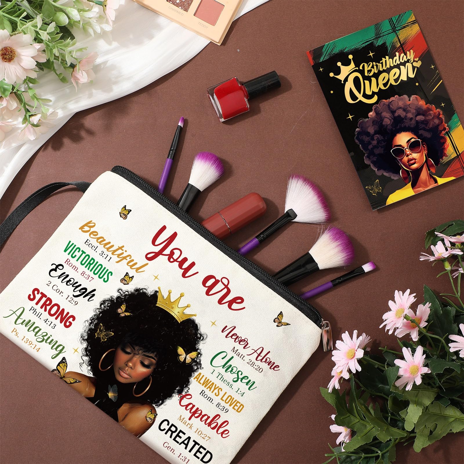 Geiserailie African American Gifts for Women Afro Black Girl Blanket, Tote Bag, Gift Box and More for Black Mom Friends Lady Christmas New Year Holiday Party Present
