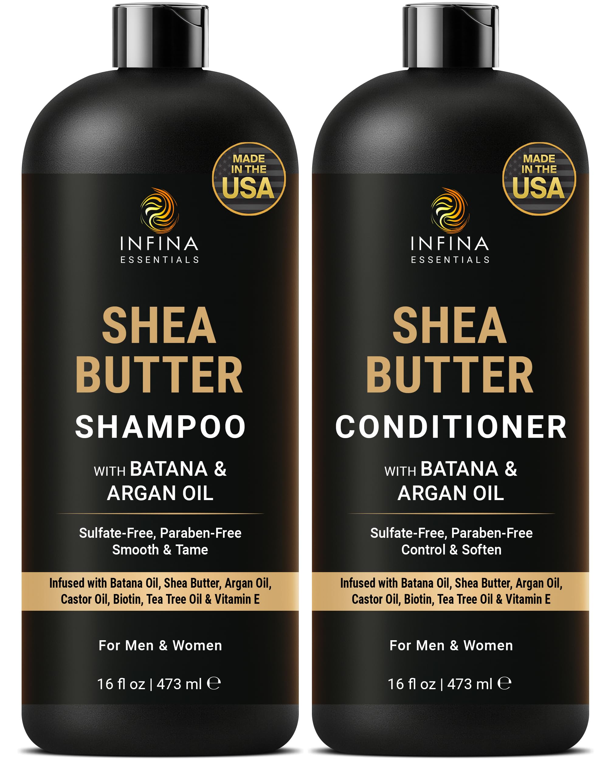 Batana Oil Shampoo and Conditioner Combo Shampoo for Thinning Hair for Men & Women