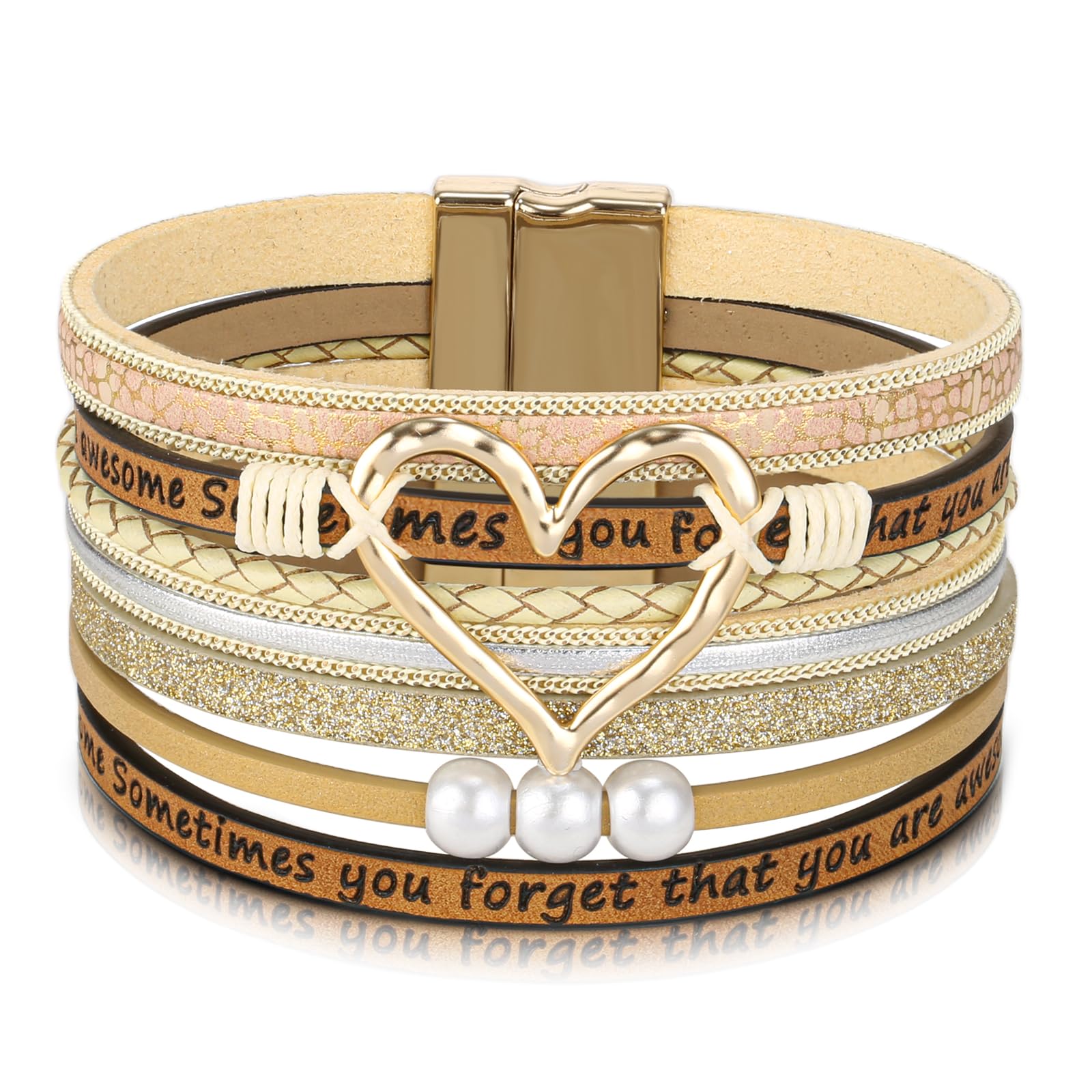 Desimtion Inspirational Tree of Life Boho Leather Wrap Bracelets for Women, Mothers Day Gifts for Mom Daughter, Bohemian Jewelry for Women Teen Girls