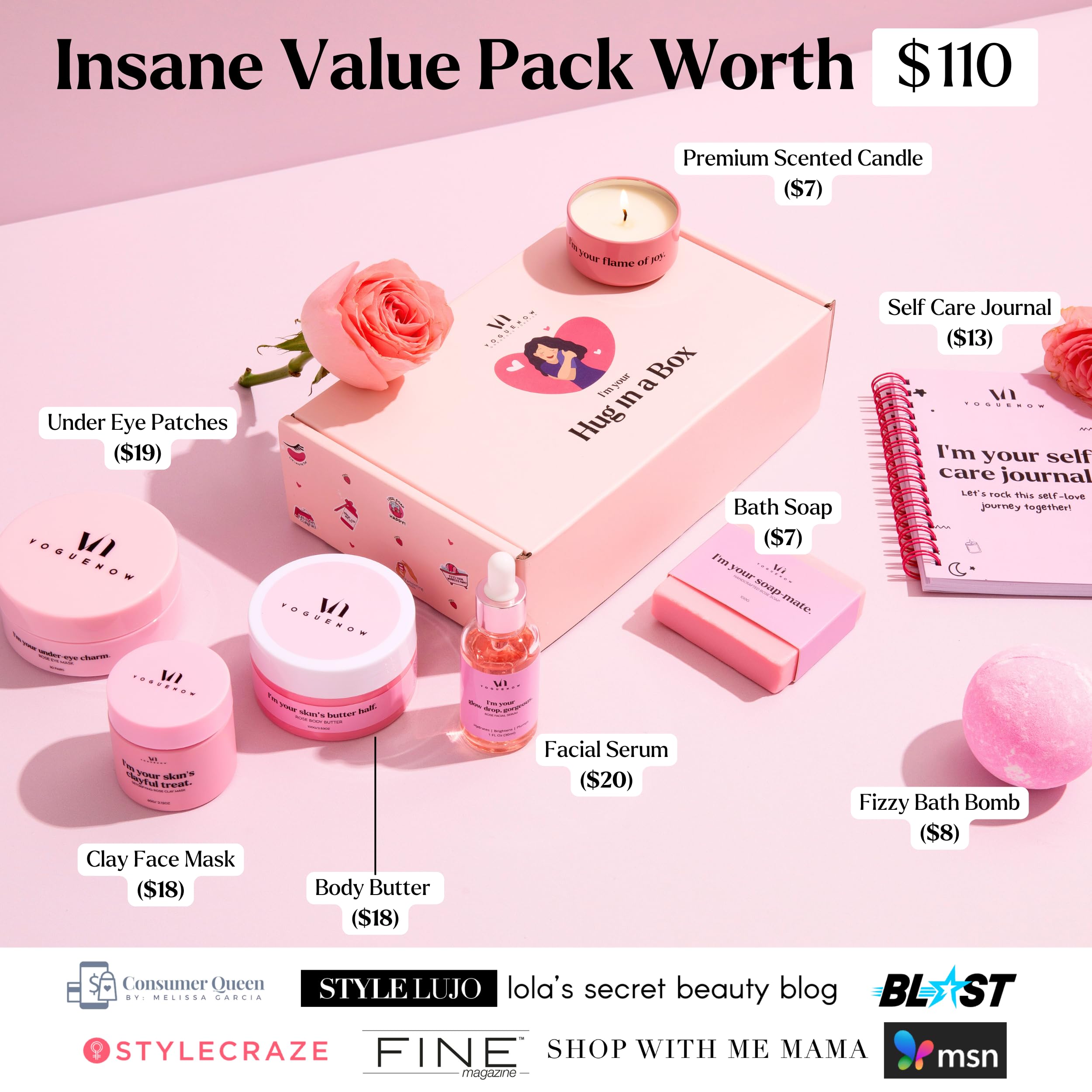 Spa Gifts for Women- Premium Self Care Spa Kit With Bath, Skin Care Sets & Self Care Items For Women - Ultimate Pampering Skin Care Set - Birthday Gifts Baskets - Mothers Day Gifts for Mom