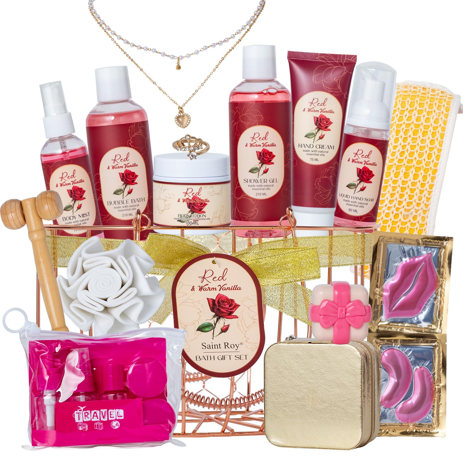 Gift Basket For Women, Spa Set of Home Spa Set, Beauty Personal Care Set, Spa Self Care Kit