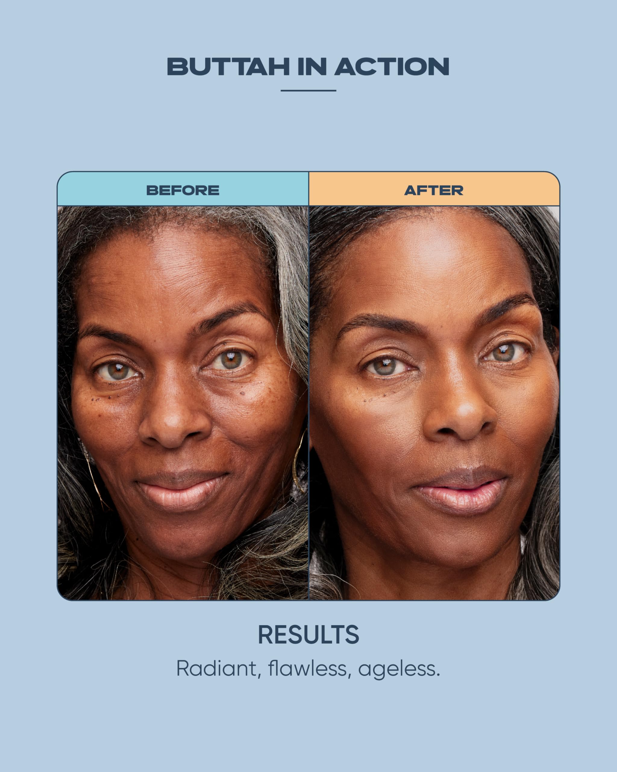 Buttah Skin Sterling Silver Kit for Radiant Beauty - Sterling Silver Kit includes Everlasting Retinol Oil, Awakening Eye Cream, Uplift & Smooth Face Wand. Enhance Your Skin Clarity With This Sterling