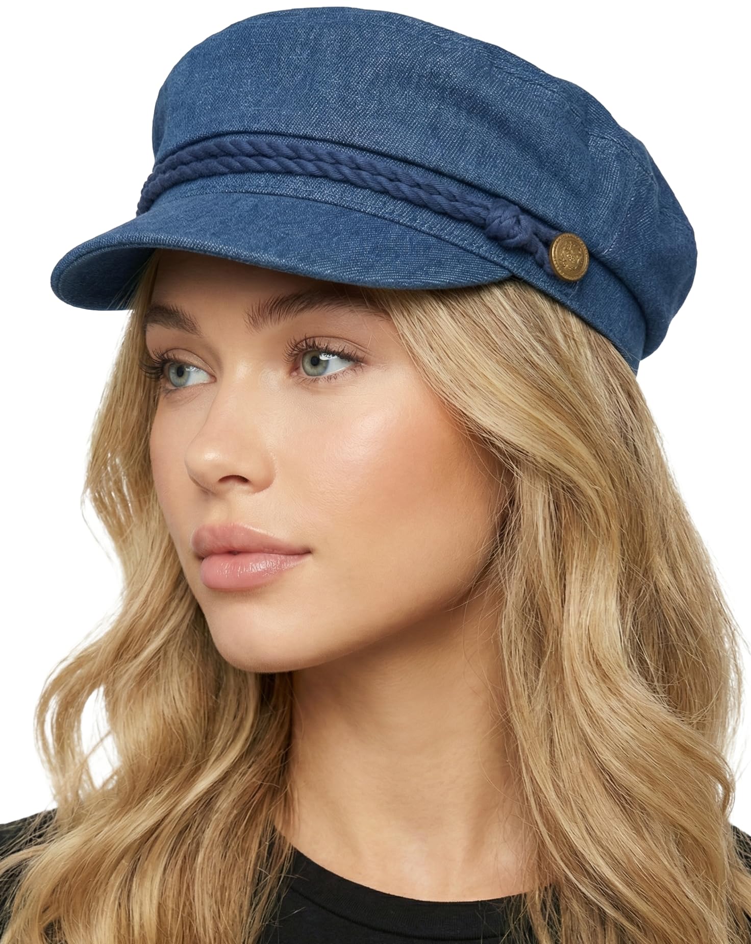 Funky Junque Newsboy Hat for Women – Trendy Greek Fisherman Cap, Classic Women's Baker Boy Newsies Hat, Ladies Fashion Caps