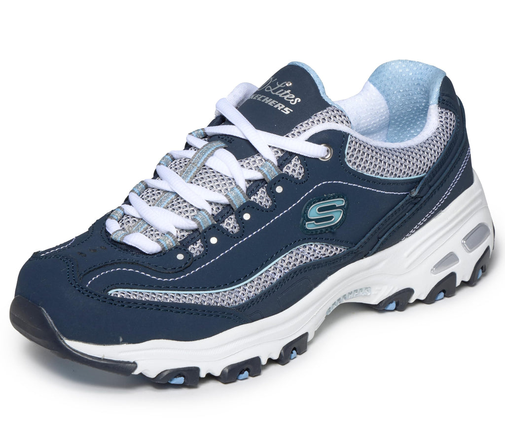 Skechers Women's D'lites Life Saver Memory Foam Lace-up Sneakers