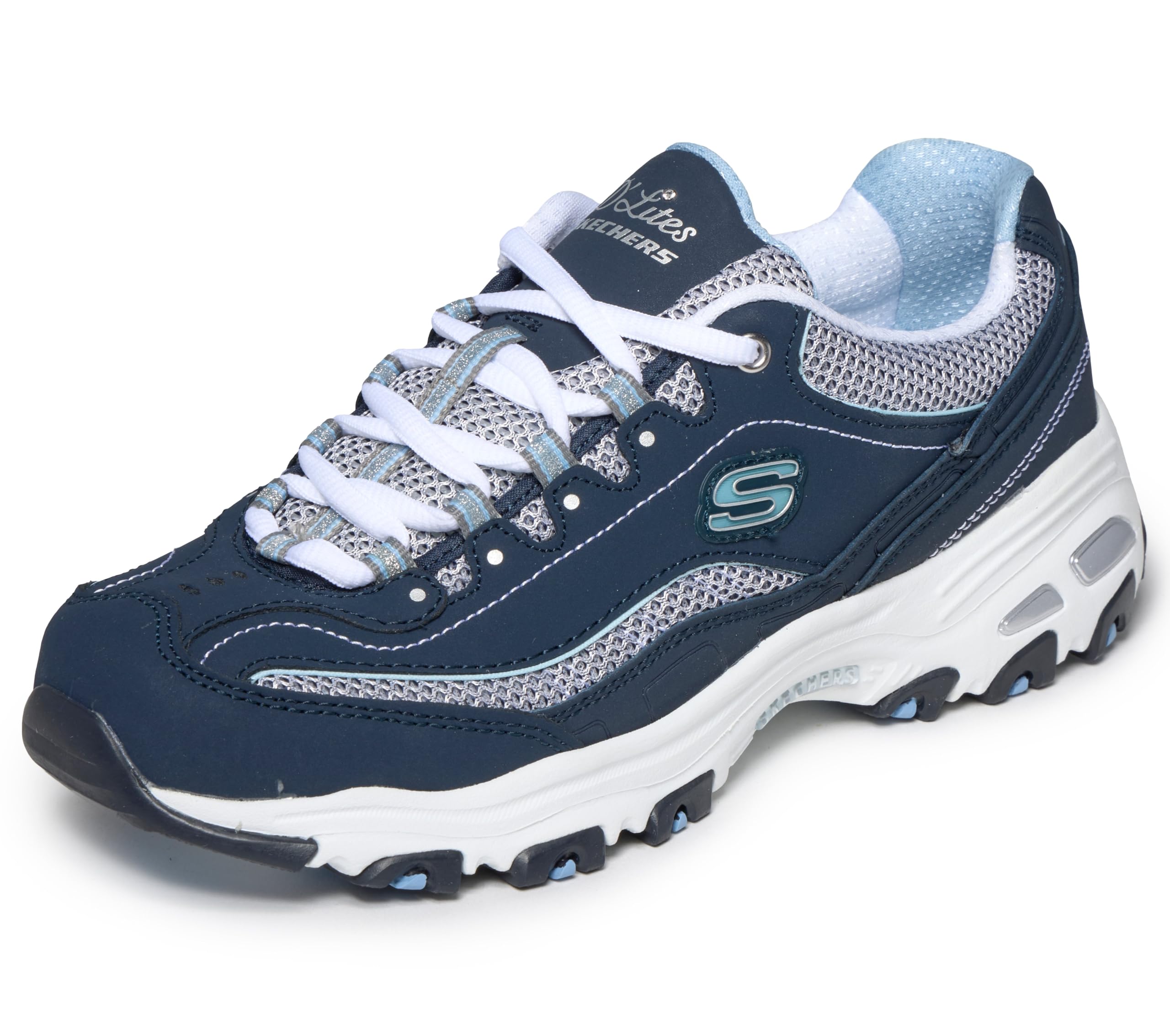 Skechers Women's D'lites Life Saver Memory Foam Lace-up Sneakers