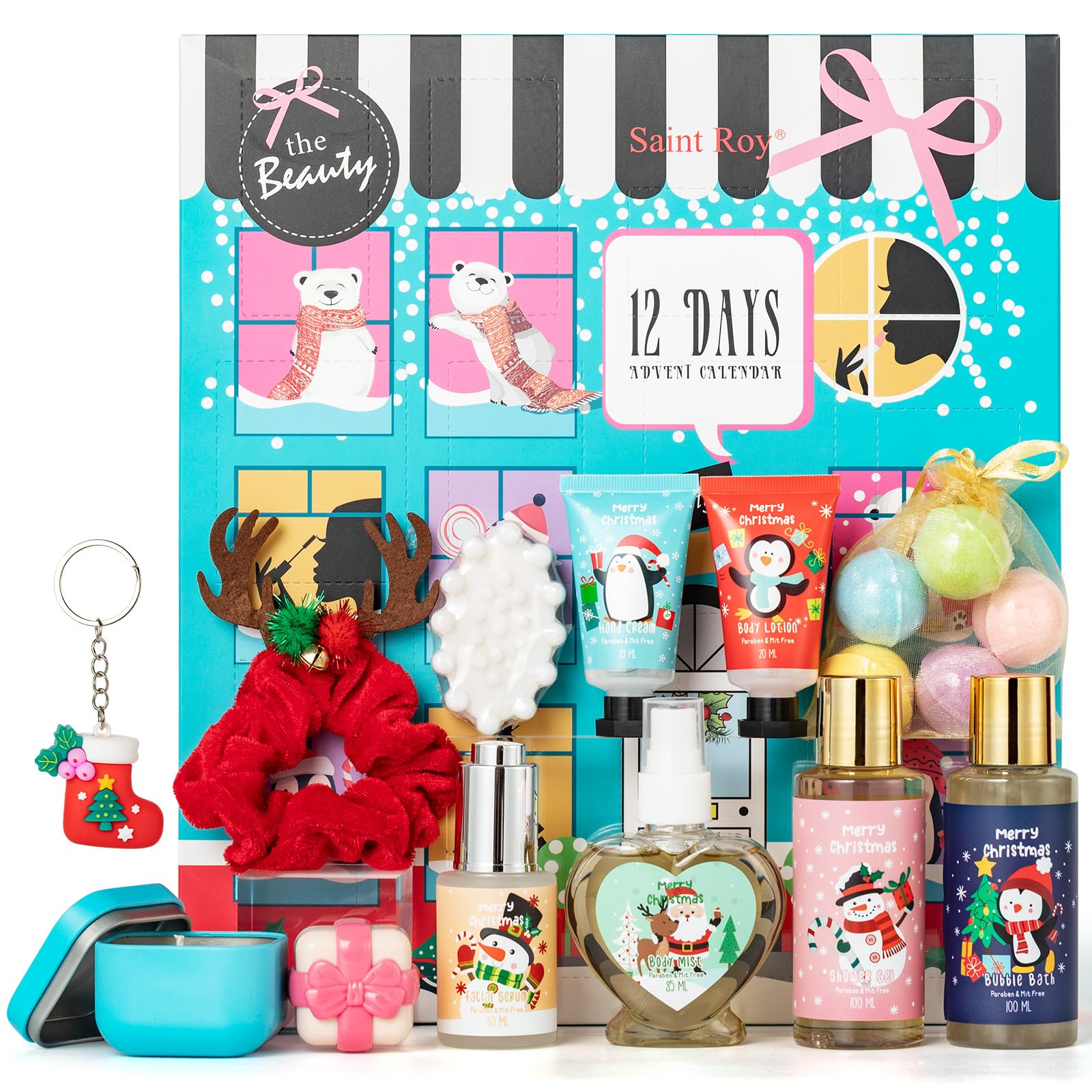 Gift Basket For Women, Spa Set of Home Spa Set, Beauty Personal Care Set, Spa Self Care Kit