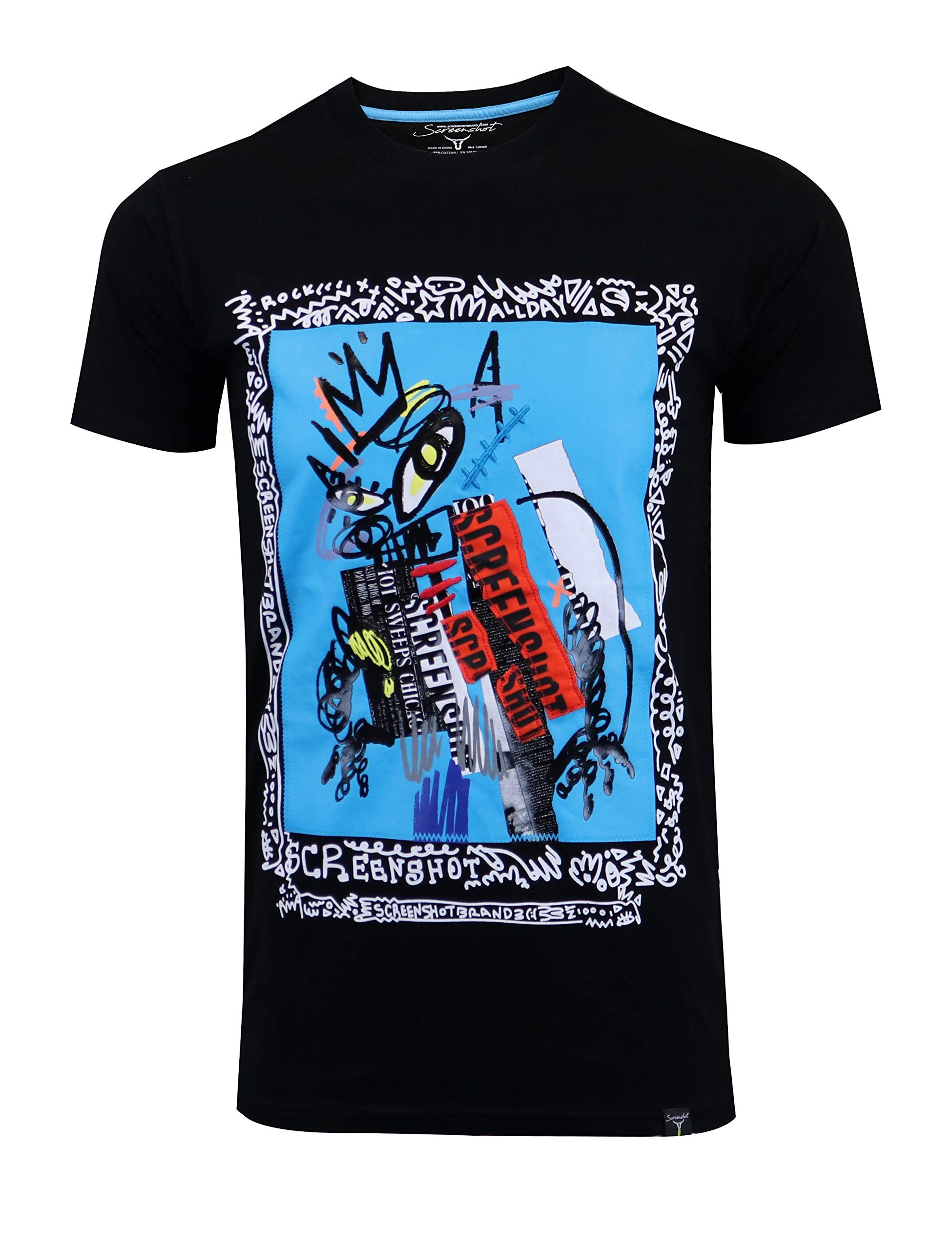 SCREENSHOT-1202-SS-2 Mens Hipster Hip-Hop Premium Urban Streetwear Latest Animation Fashion T-Shirts