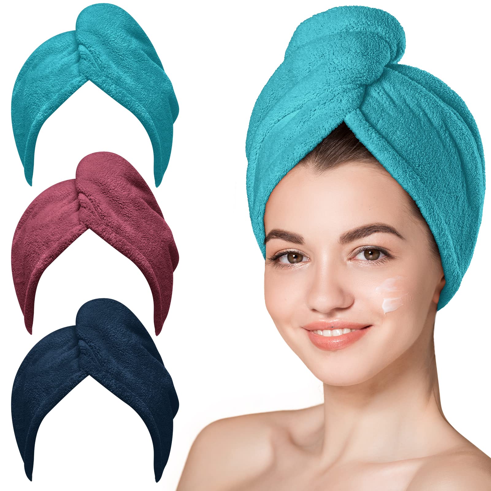 Hicober Microfiber Hair Towel