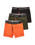 POLO RALPH LAUREN Men's Underwear Boxer Briefs Pack, 3-Pack, 4D Flex Cooling Microfiber Underwear, Wicking Boxer Briefs