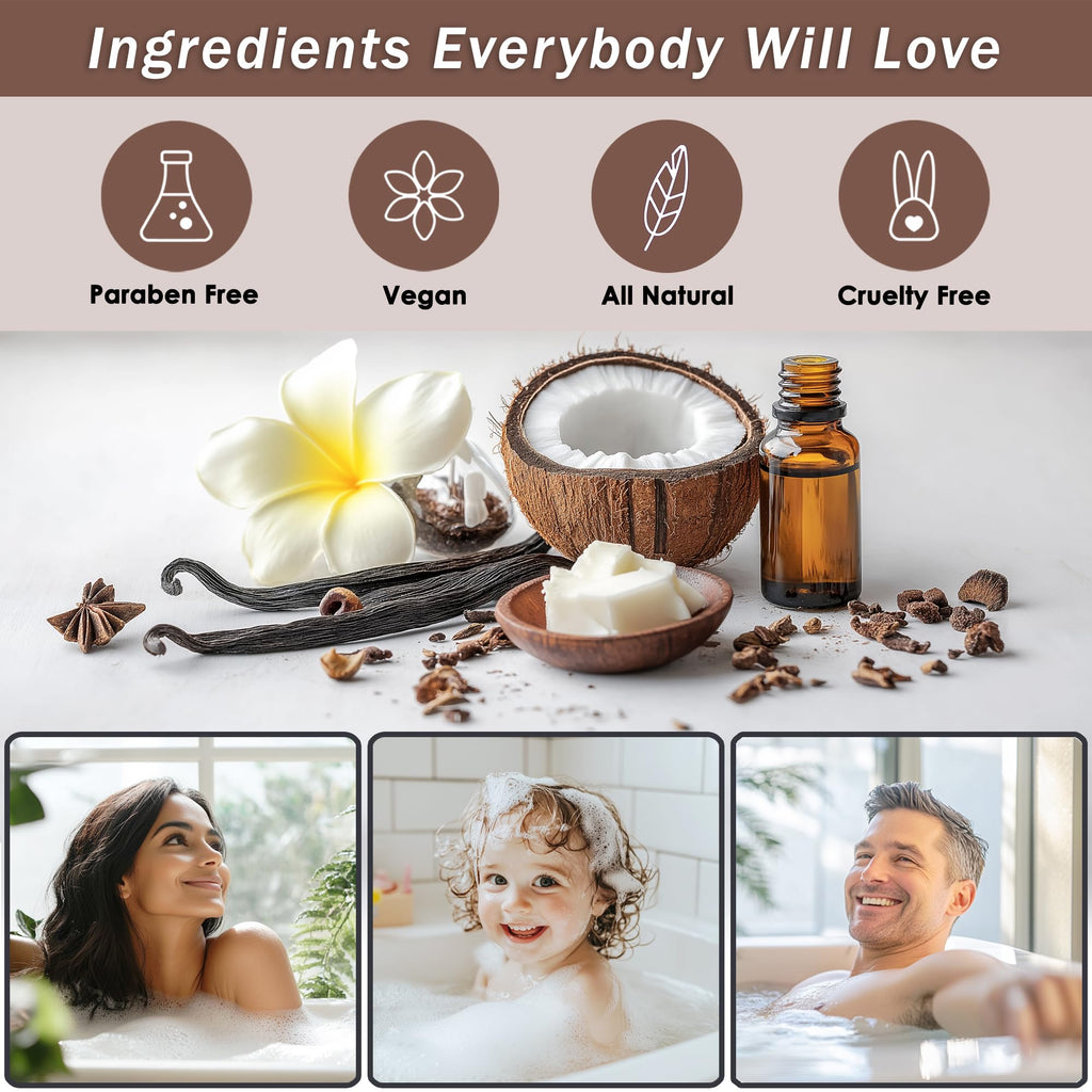 Spa Gift Baskets For Women - Luxury Bath Spa Kit Includes Body Wash, Bubble Bath, Lotion, Body Butter, Soap, Body Spray, Shower Puff, and Towel