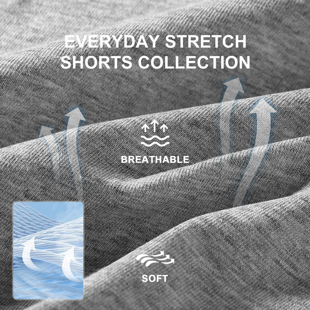 2XL-5XL Men's Big & Tall Dry-Fit Athletic Shorts, Sweat-Wicking Breathable Shorts Suitable Tall or Overweight Individuals