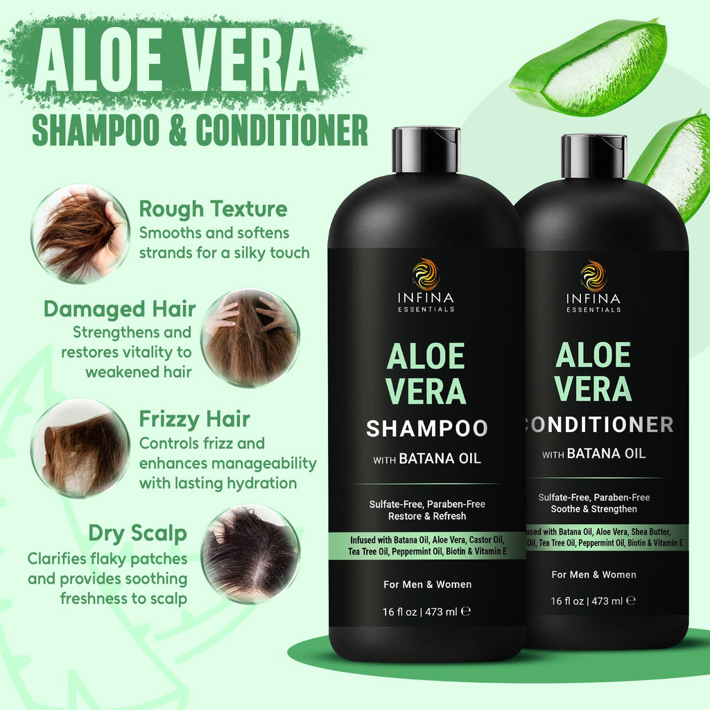 Batana Oil Shampoo and Conditioner Combo Shampoo for Thinning Hair for Men & Women