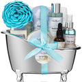 Spa Gift Baskets For Women - Luxury Bath Spa Kit Includes Body Wash, Bubble Bath, Lotion, Body Butter, Soap, Body Spray, Shower Puff, and Towel