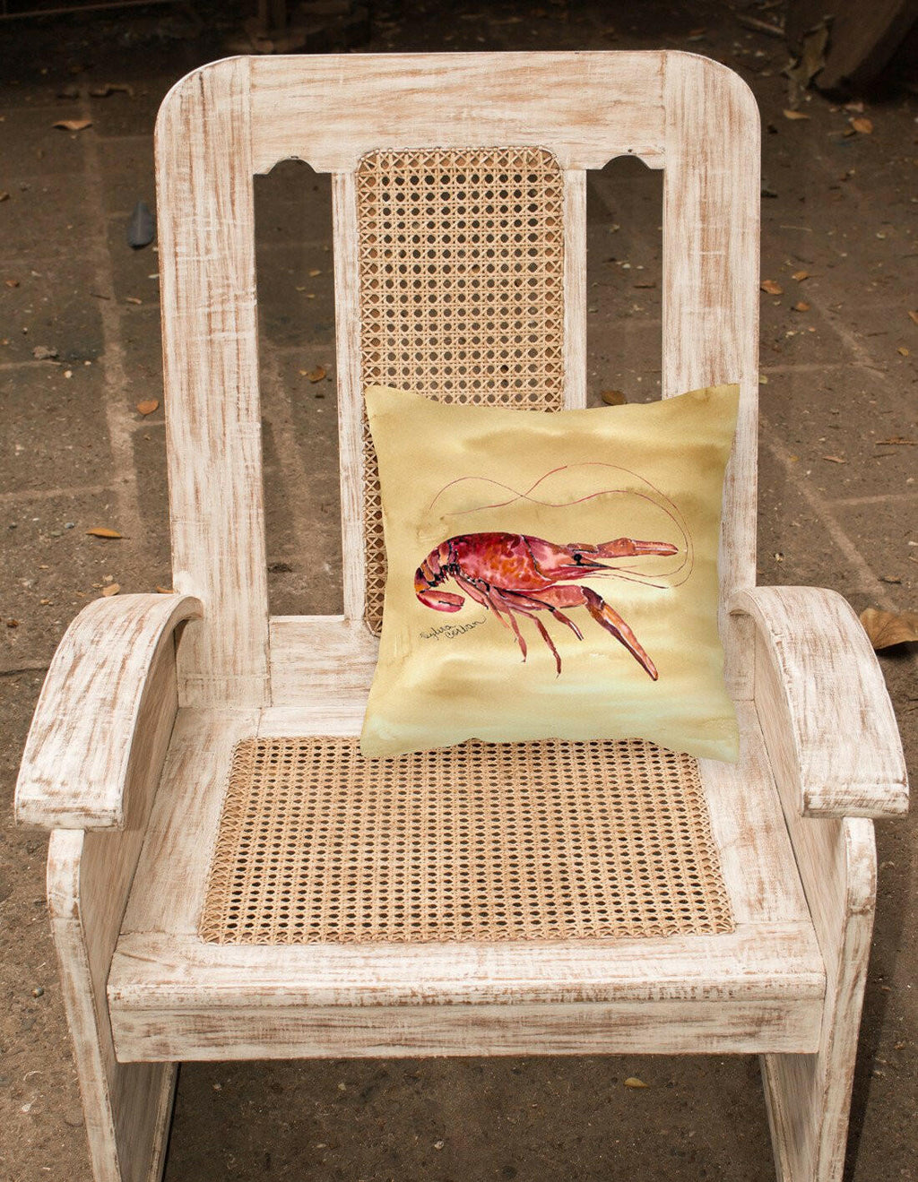 Crawfish Throw Pillow - 14x14 Decorative Pillow – Art for Your Home & Patio 8230PW1414