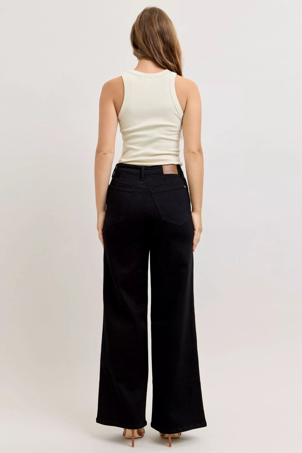 Judy Blue High Waisted Wide Leg Jeans For Women Flattering Fit Trendy Silhouette Versatile Wardrobe Essential