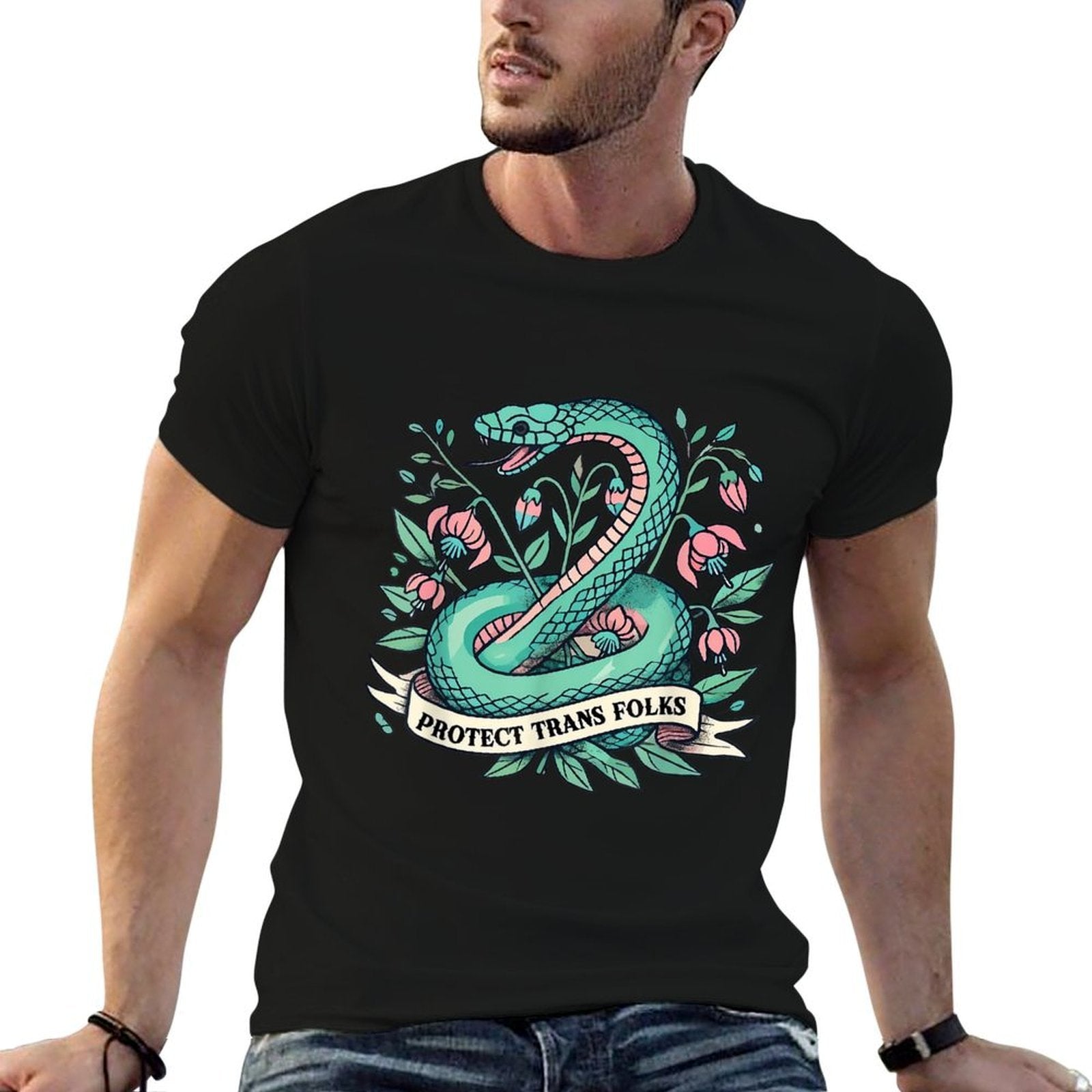 Funny Protect Trans Folks Femenism Bi LGBT Pride Month  Odor-resistant T-Shirt