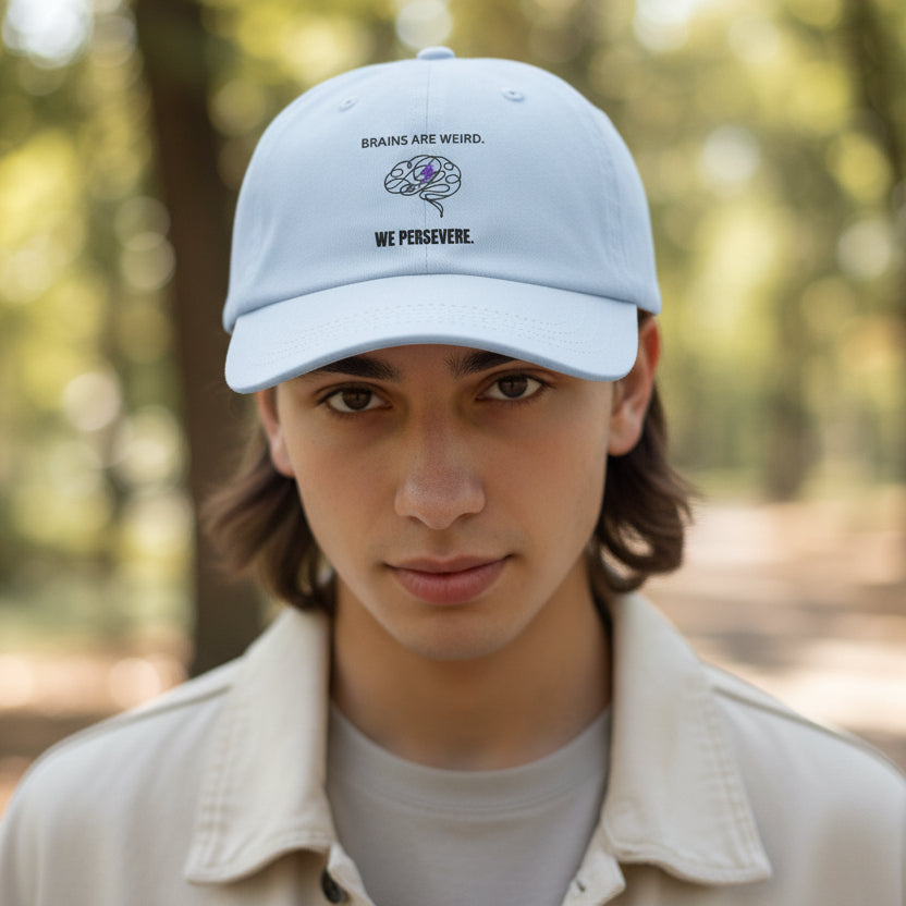 Brains Are Weird. We Persevere. – Epilepsy Awareness Hat