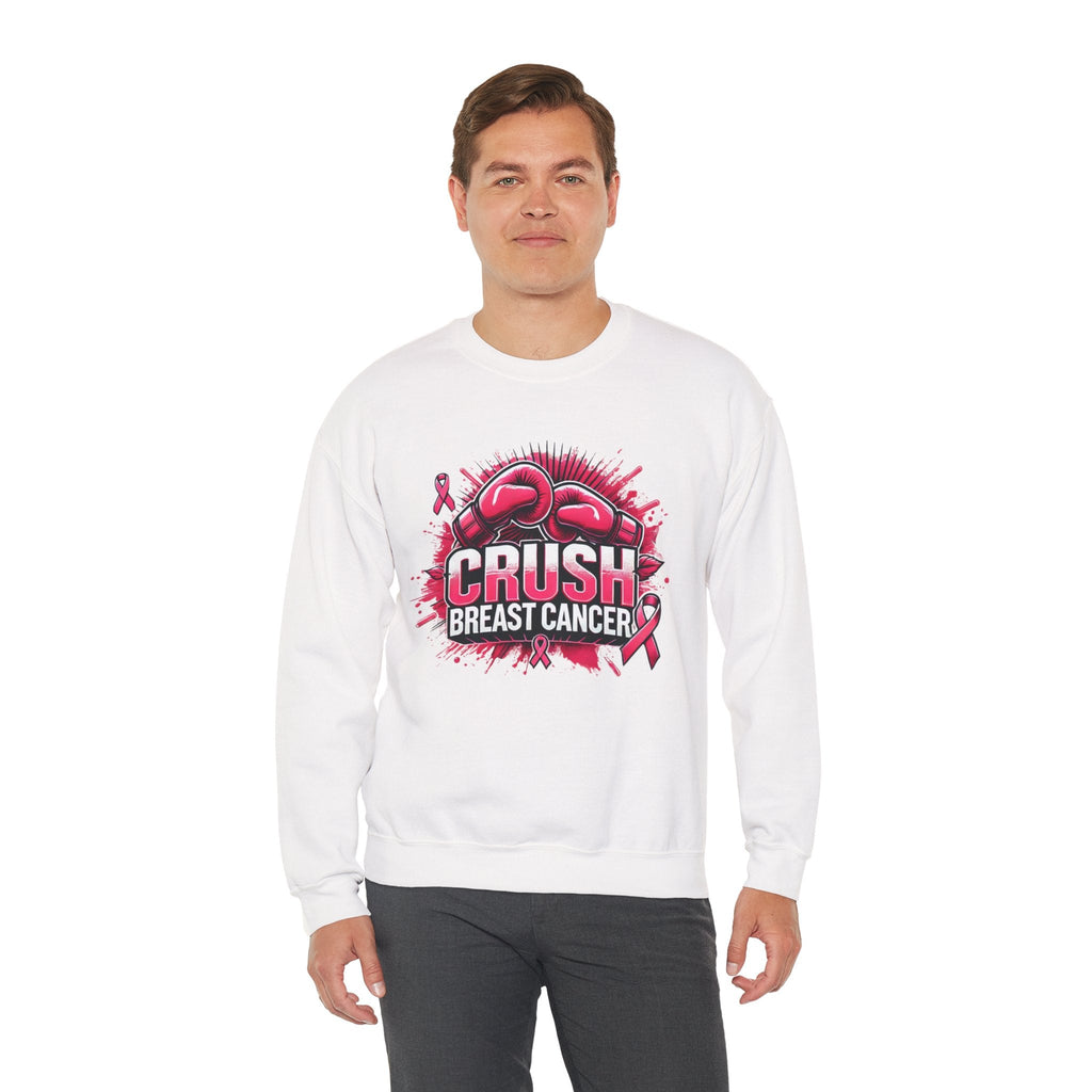 Crush Breast Cancer Awareness Crewneck Sweatshirt – Gildan 18000 (S–4XL)