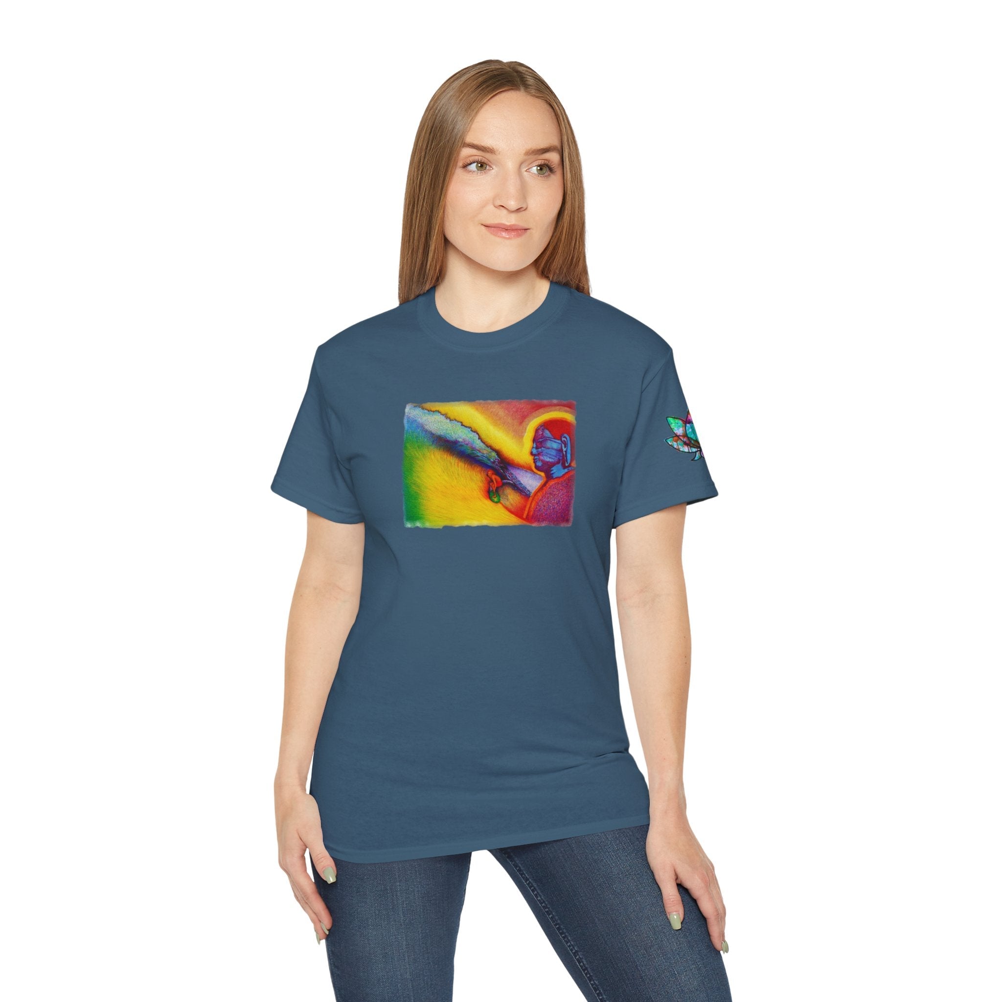 Surf is My Buddha Tablet Print Unisex Ultra Cotton Tee