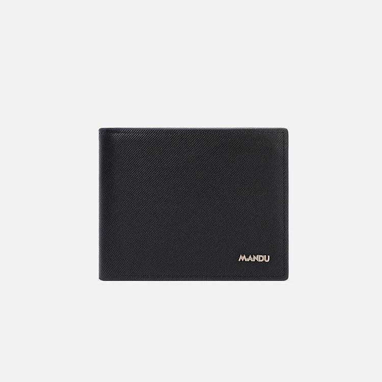 Men's PU Twill Short Anti-theft Swiping Multifunctional Wallet For Men