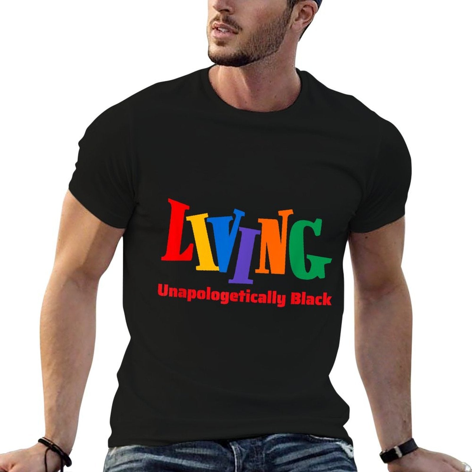 Living Unapologetically Black Fun Black Culture Pride  Soft T-Shirt