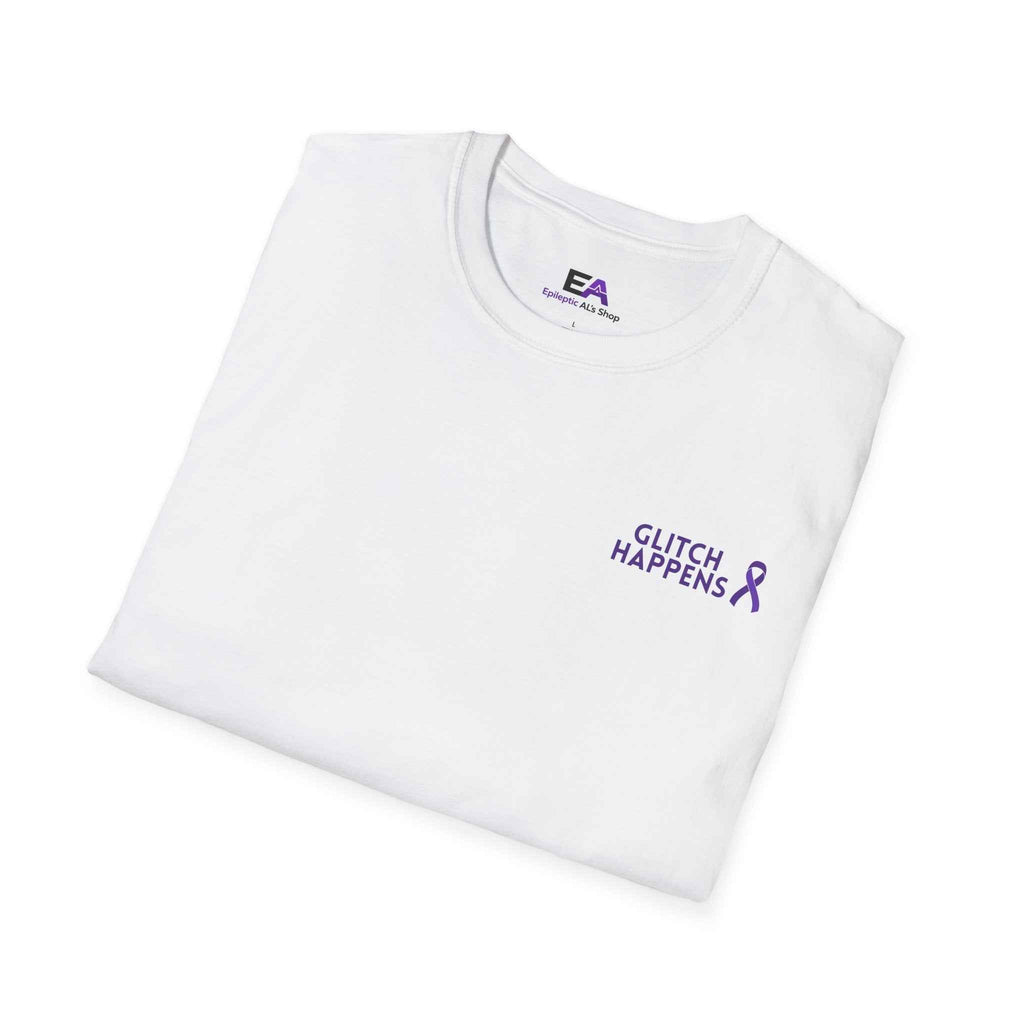Glitch Happens Tee – Minimalist Seizure First Aid Shirt
