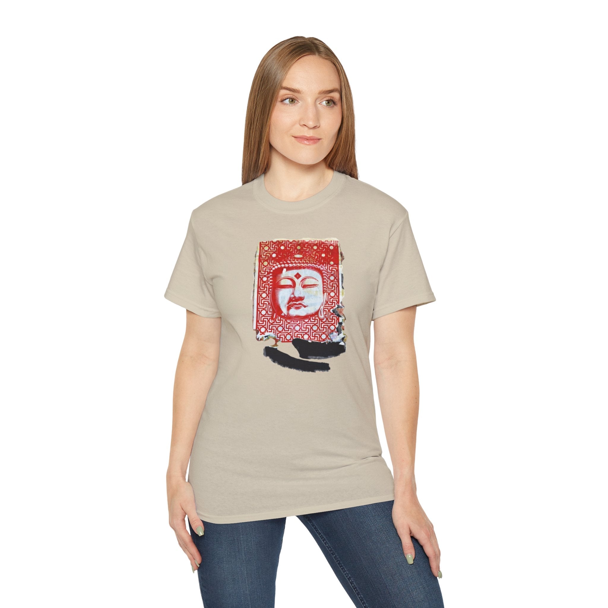 Fine Art Buddha Tablet Print Unisex Ultra Cotton Tee
