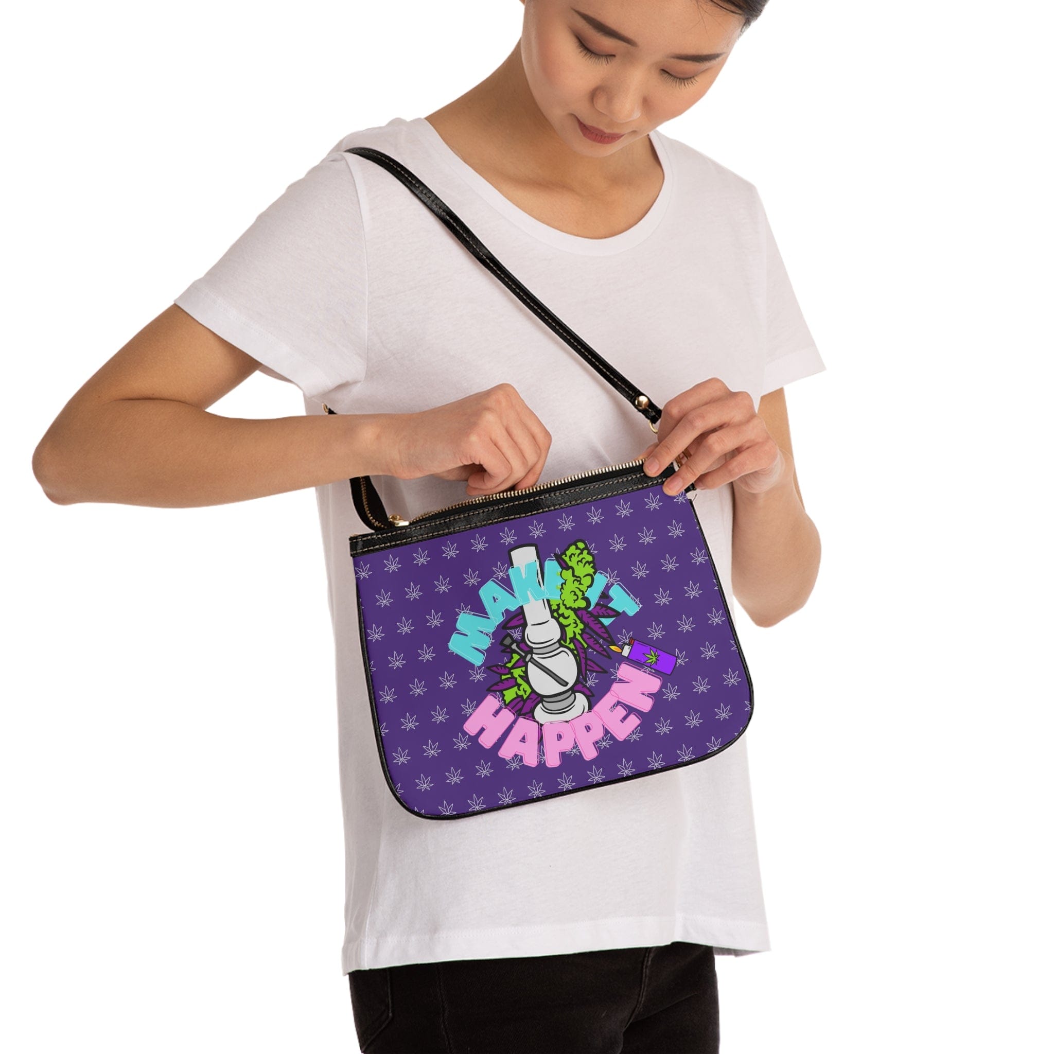 Make It Happen Cannabis Small Shoulder Bag