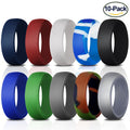 Men's Wide Flat Silica Gel Personalized Silicone Rings