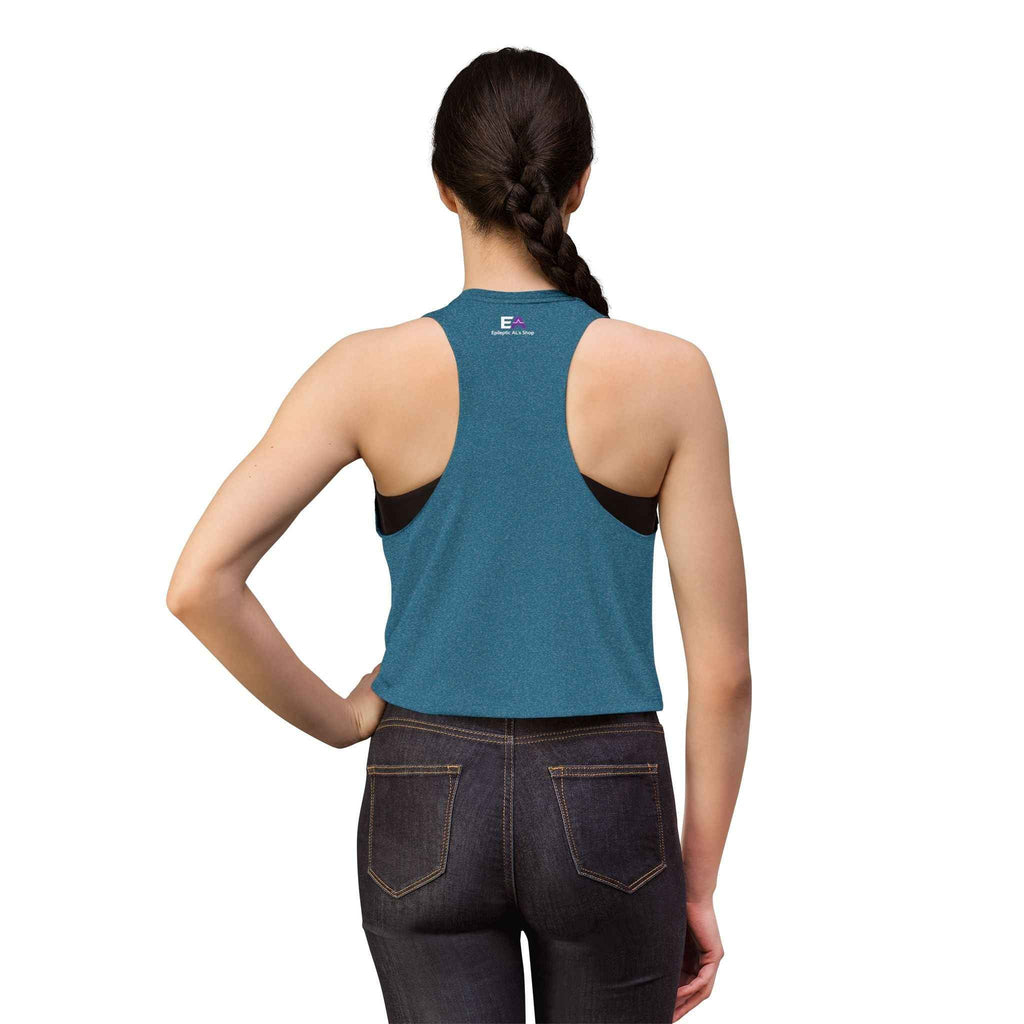 Stable Instability Epilepsy Awareness Crop Tank – Purple Ribbon Minimalist Crop Top