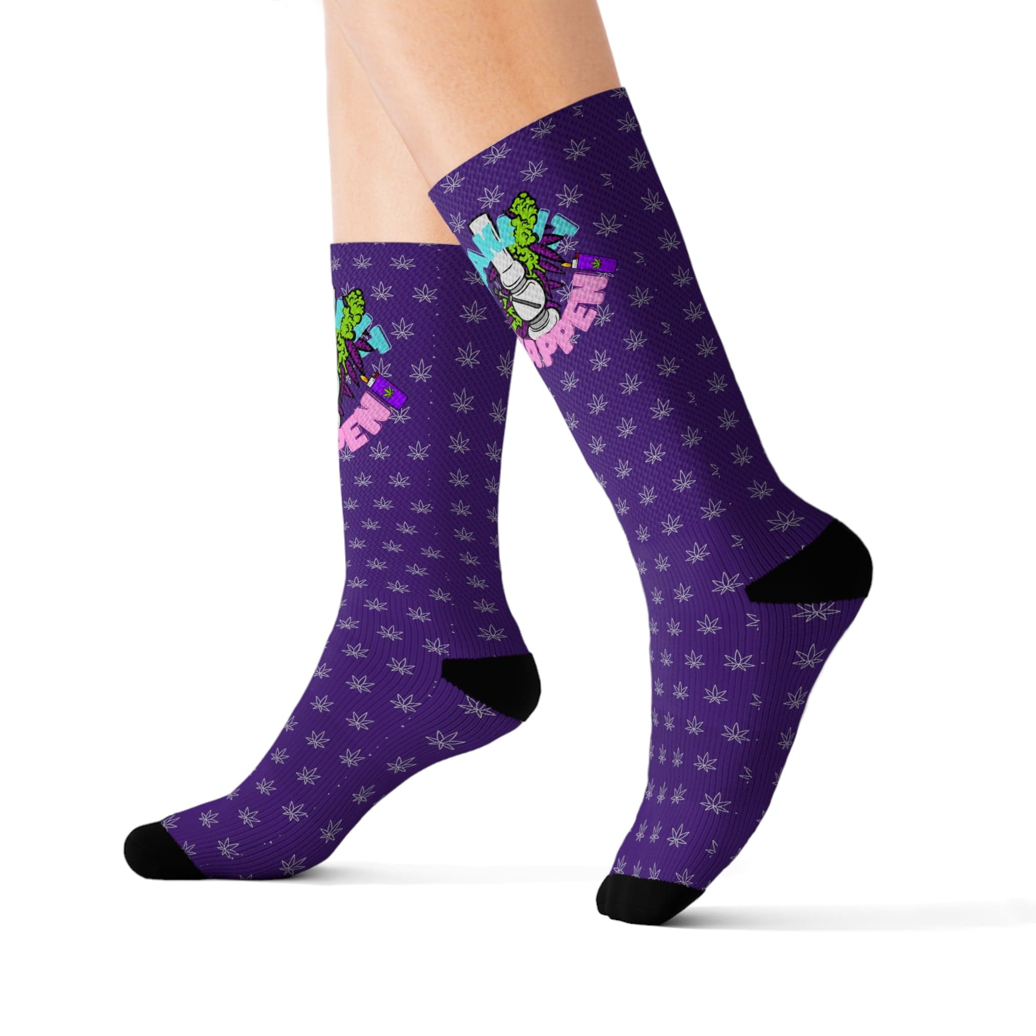 Make It Happen Weed Socks