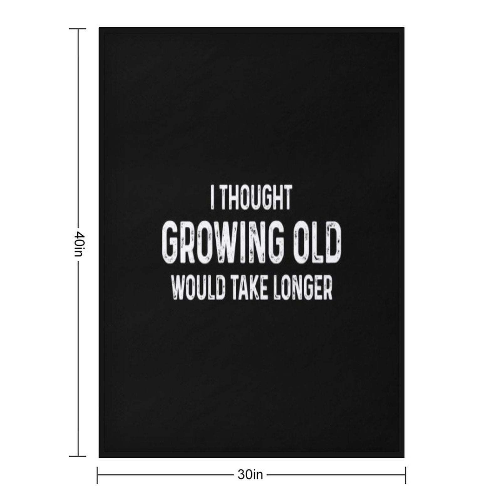 I Thought Growing Old Would Take Longer Throw Blanket