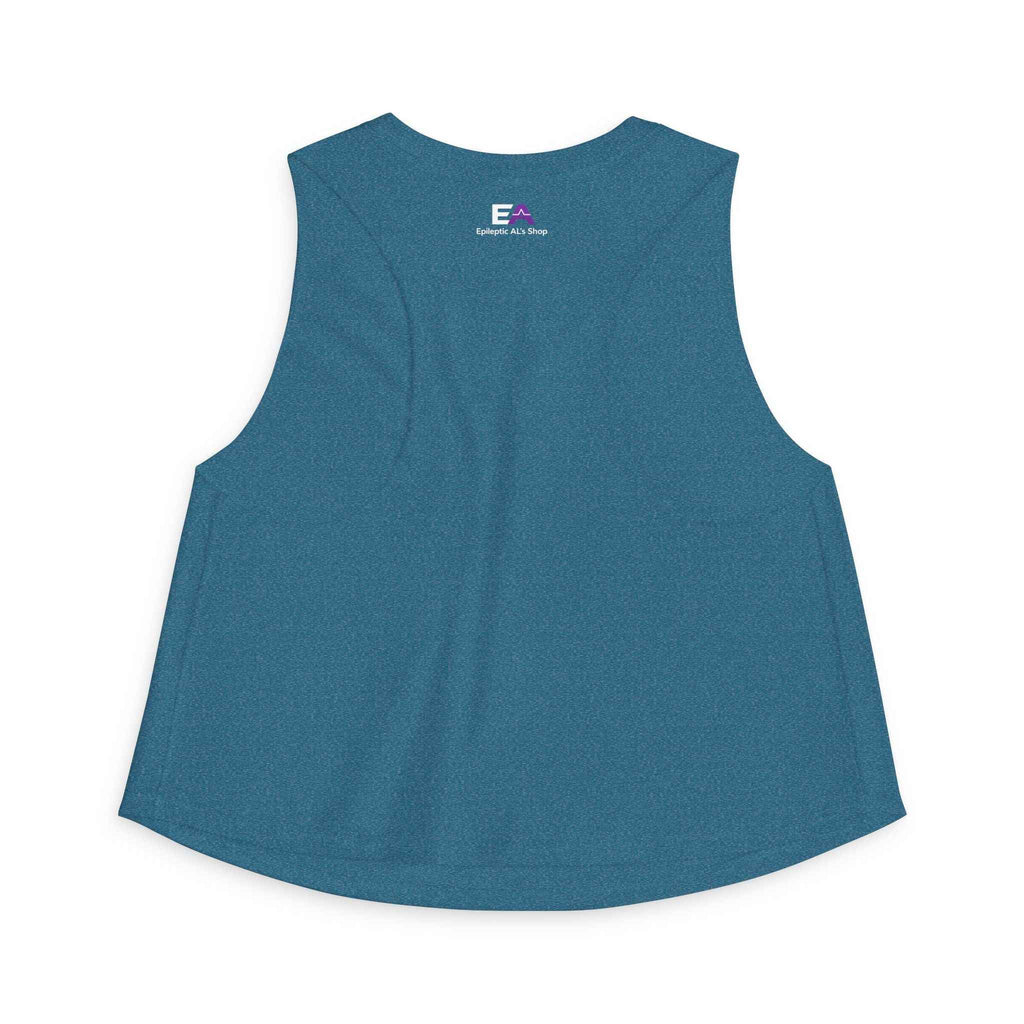 Stable Instability Epilepsy Awareness Crop Tank – Purple Ribbon Minimalist Crop Top