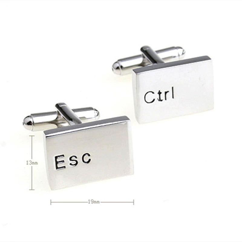Metal Letter Shirt Men's Cufflinks