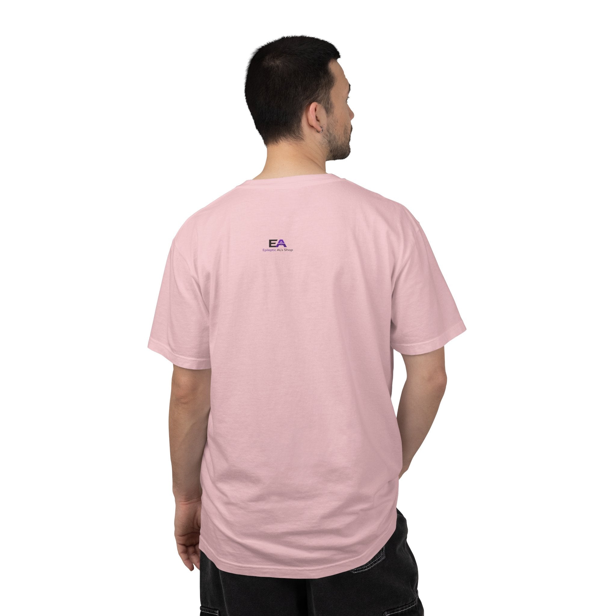 Minimalist Epilepsy Awareness EEG Wave Unisex T-Shirt – Purple Line Design