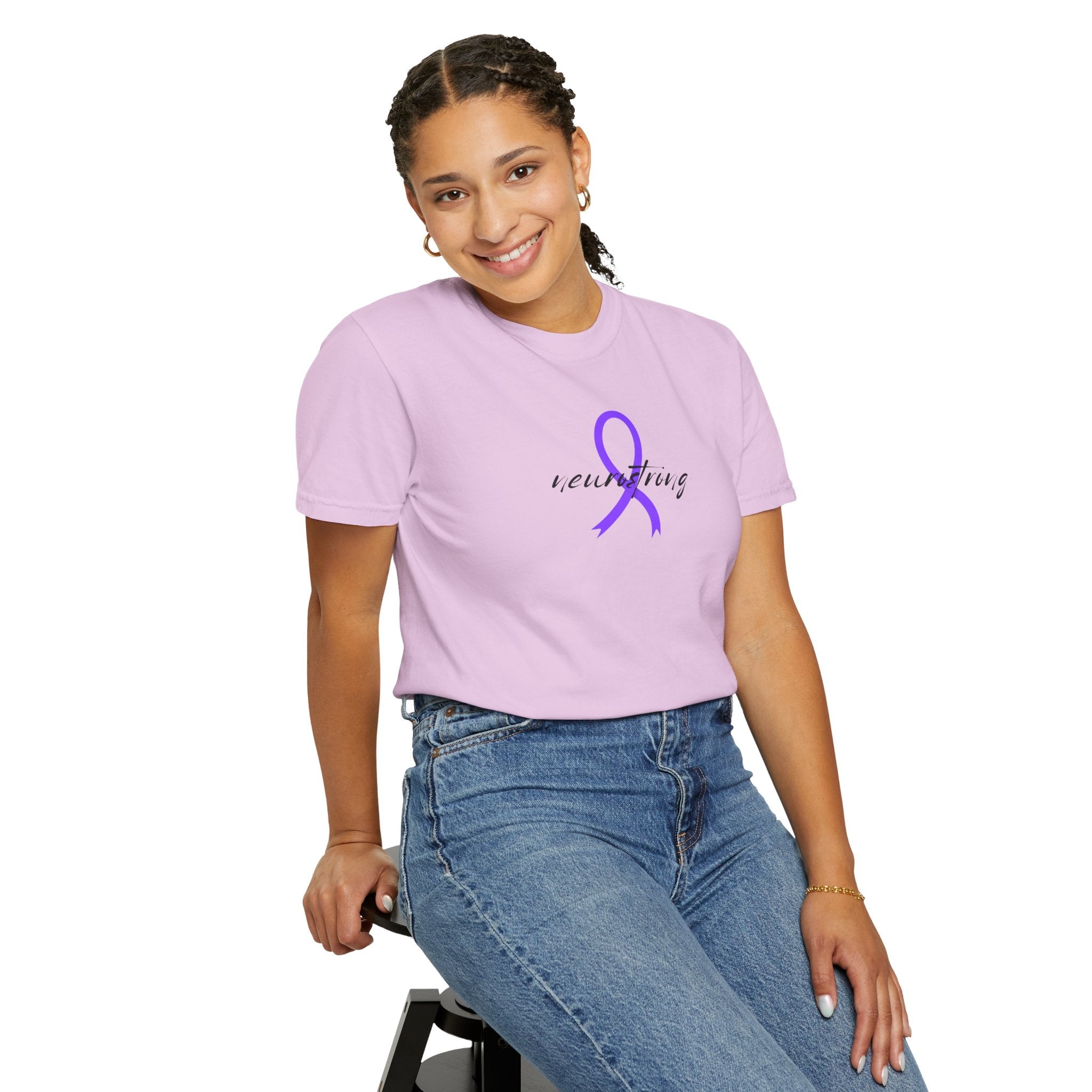 Neurostrong Epilepsy Awareness T-Shirt | Purple Ribbon Tee
