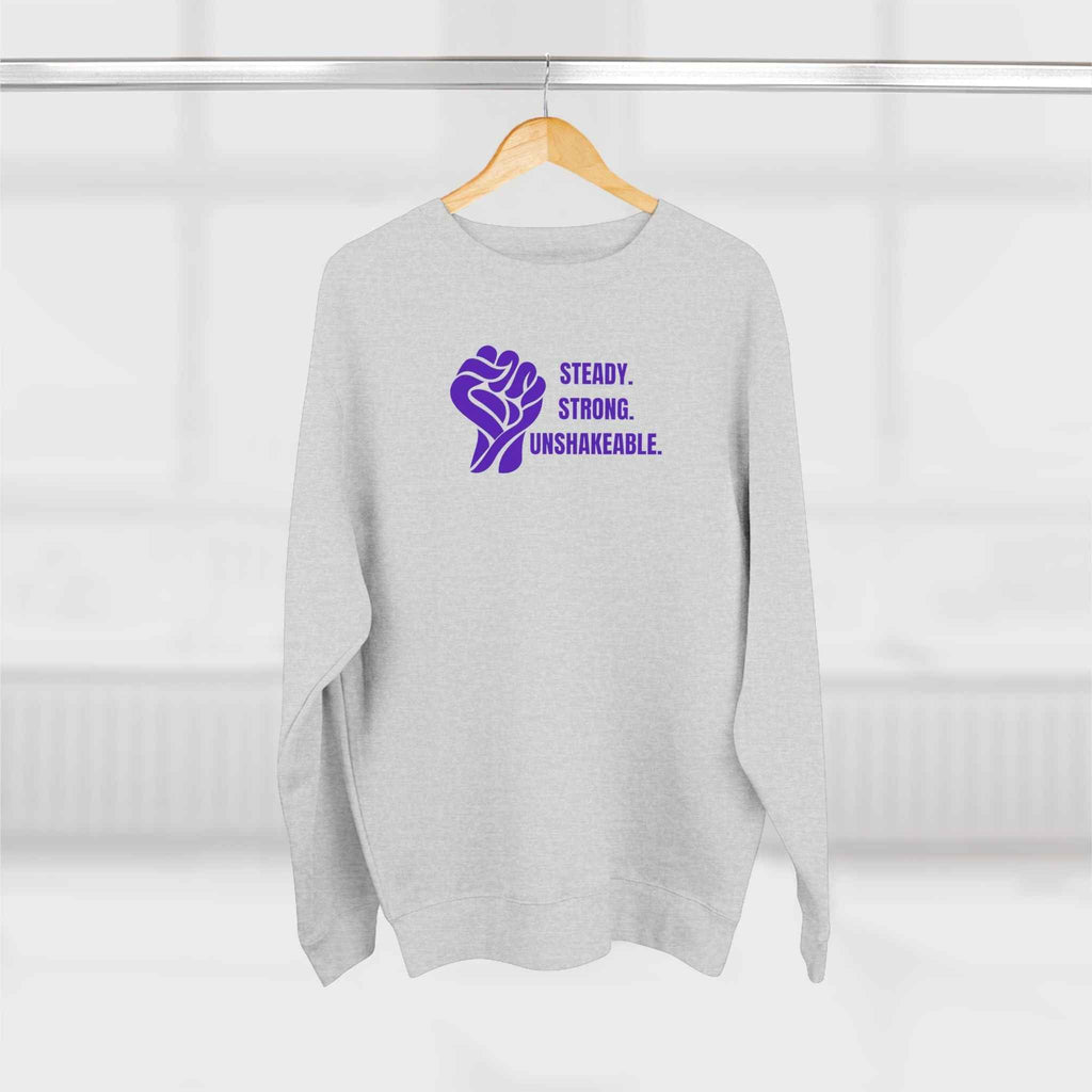 Steady. Strong. Unshakeable. — Epilepsy Awareness Sweatshirt