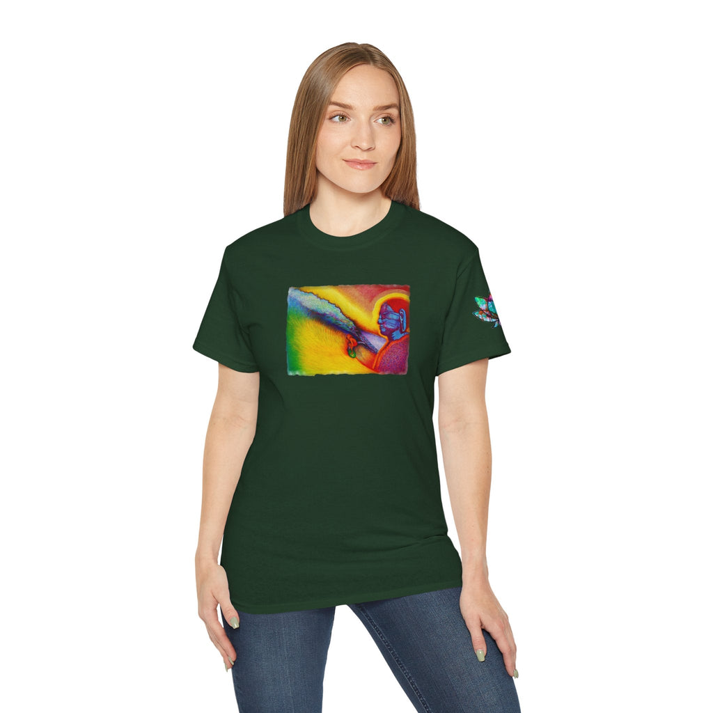 Surf is My Buddha Tablet Print Unisex Ultra Cotton Tee