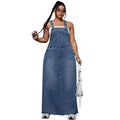 Women's Cool Denim Suspender Skirt