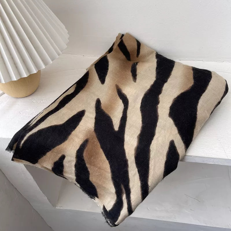 Zebra Print Lightweight Scarf - Versatile