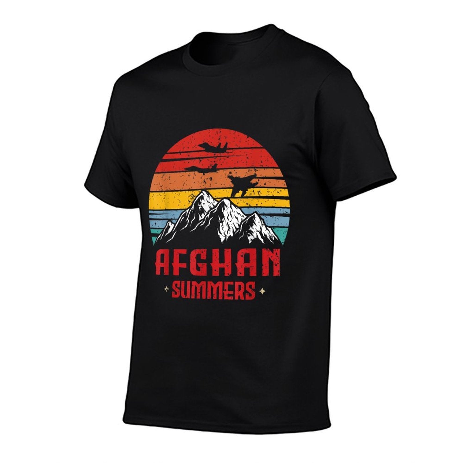 Afghan Summers Veteran Funny Afghanistan Veteran Gift  Slim-fit Cut T-Shirt