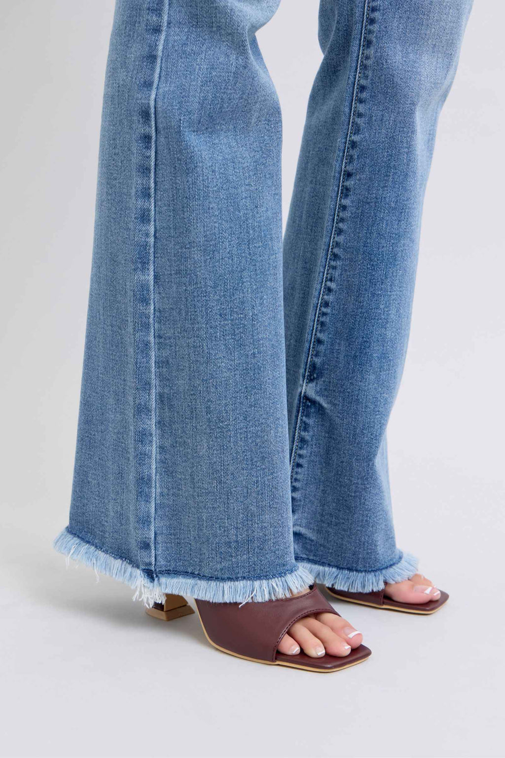 Judy Blue High Rise Bootcut Jeans - Raw Hem