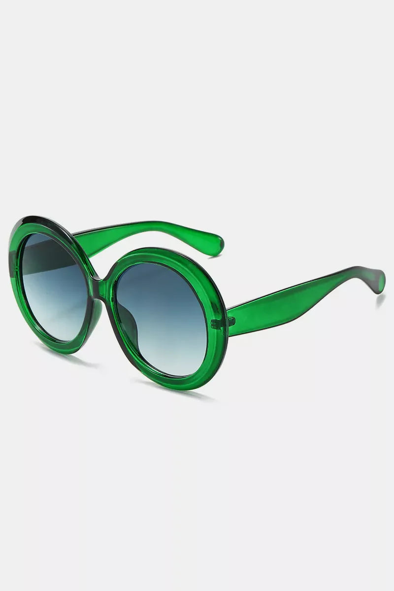 Oversized Round Frame Fashion Sunglasses