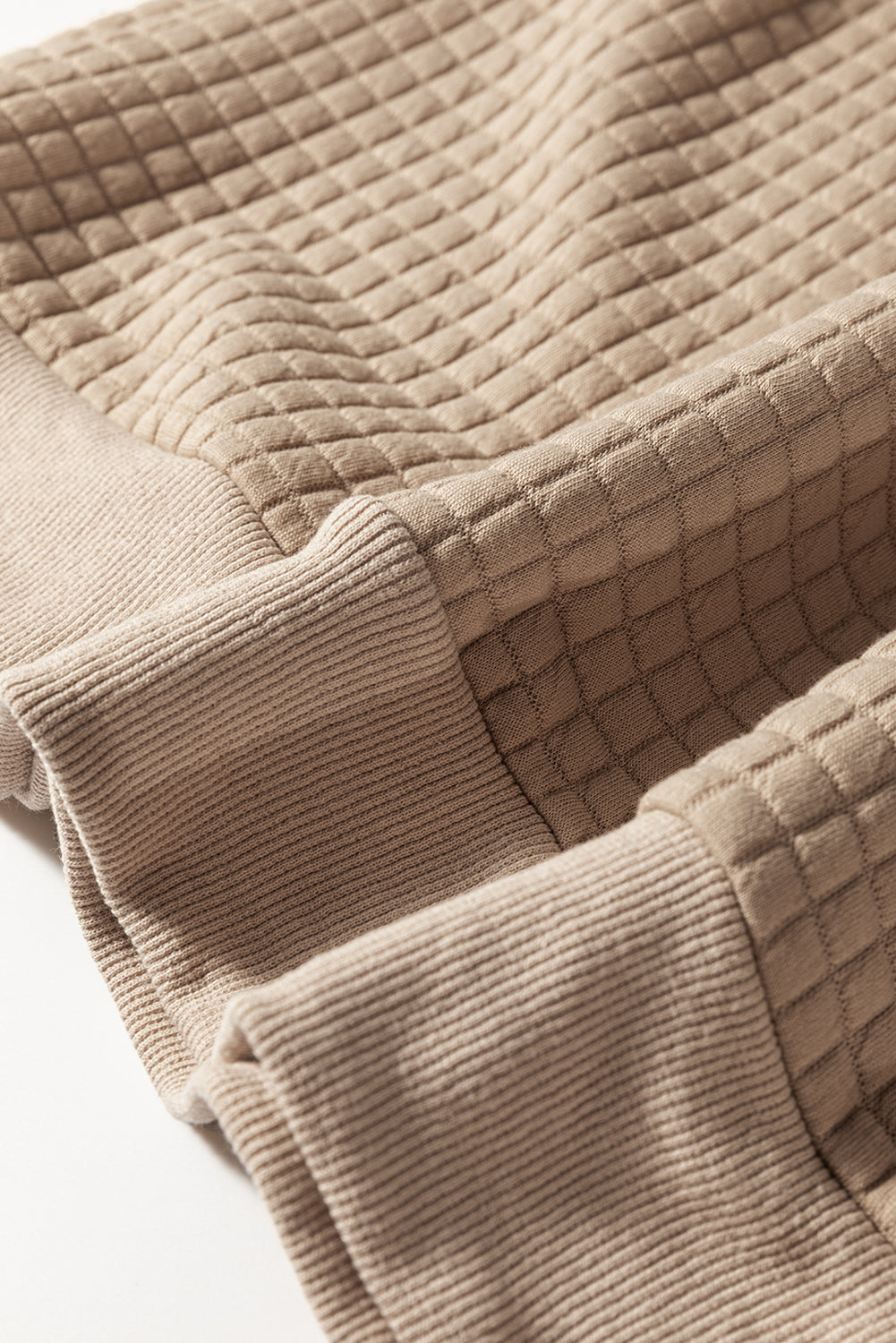 Parchment Leopard Quilted Patchwork Pullover Women's Sweatshirt