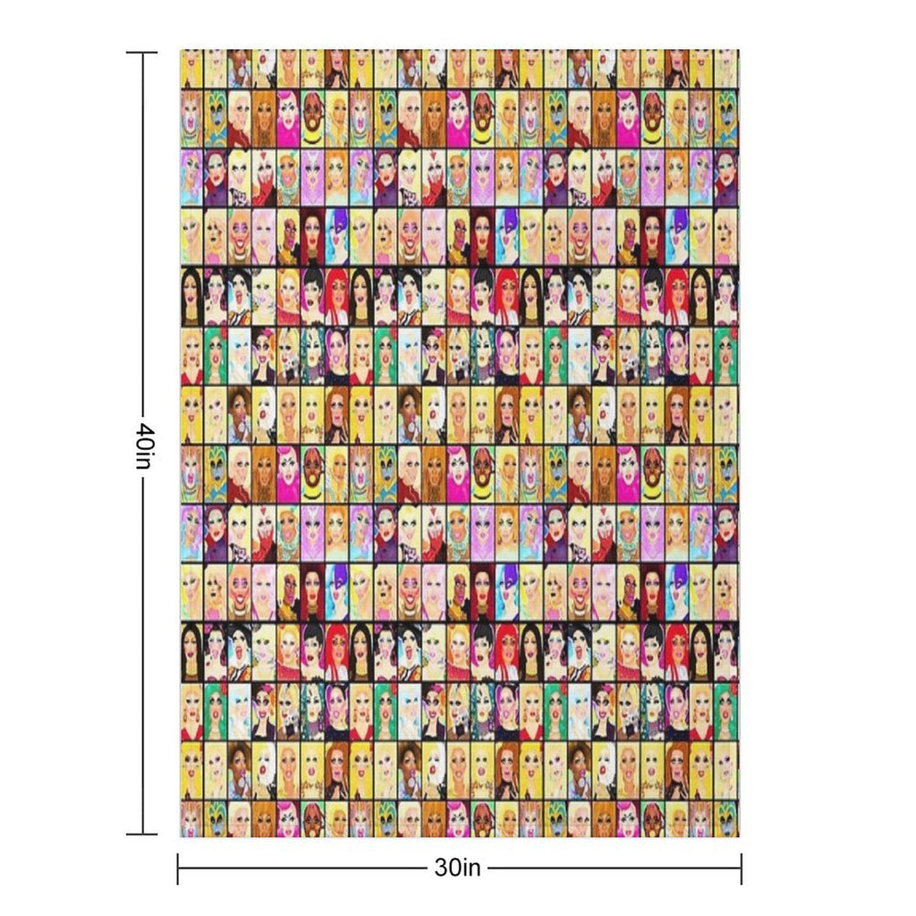 LIFE IS A DRAG Throw Blanket