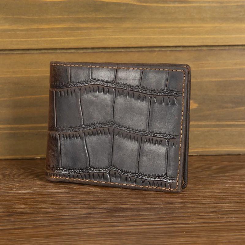 Horizontal First-layer Cowhide Wallet For Men