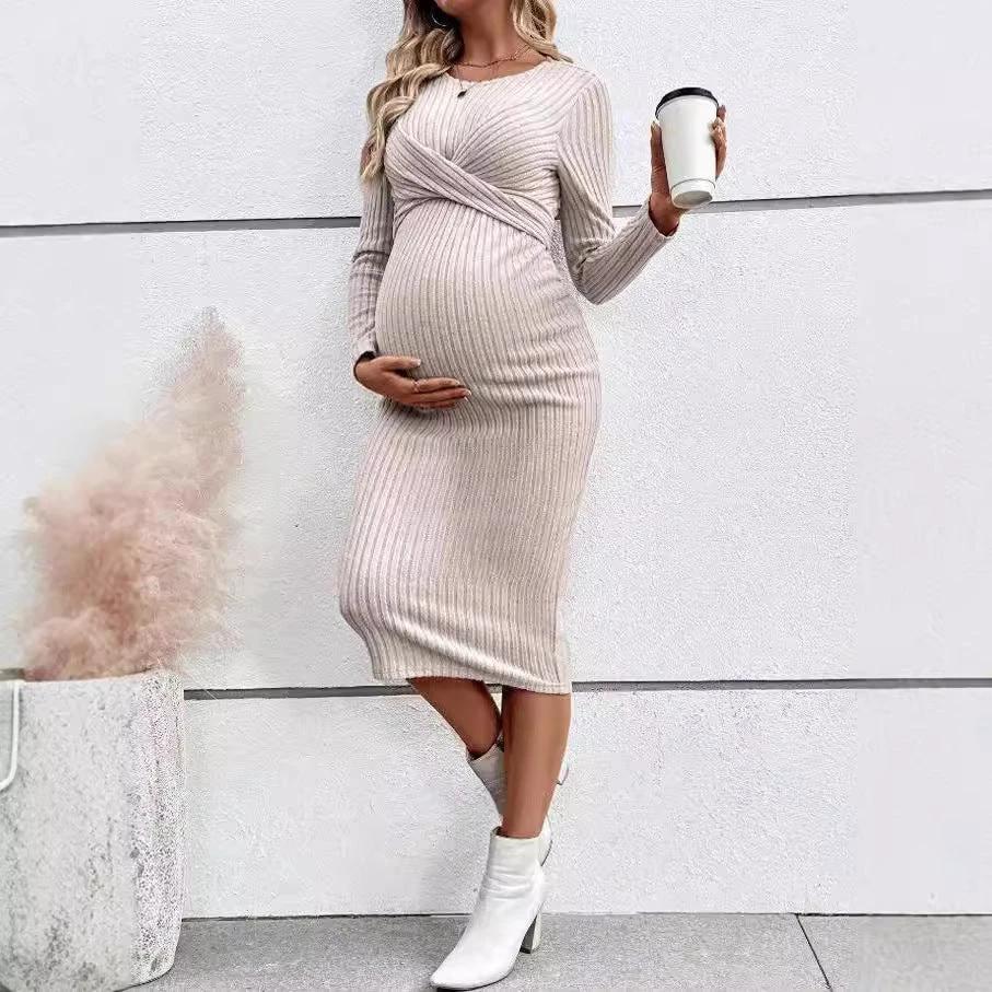 Long Sleeve Maternity Women Dress