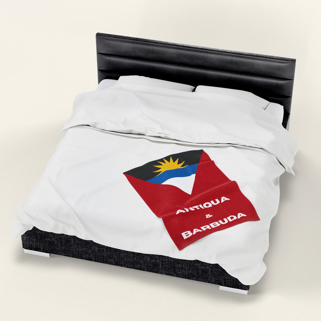 Antigua Barbuda Flag Velveteen Plush Blanket