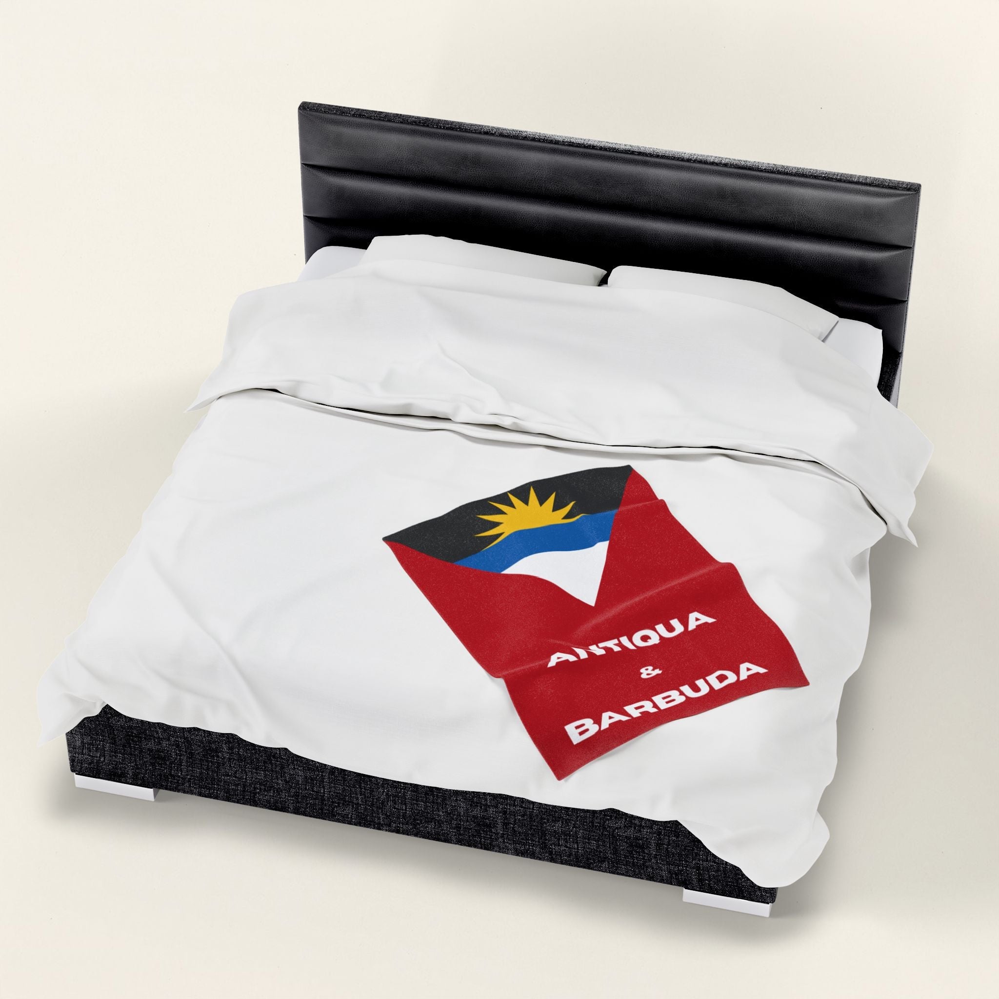 Antigua Barbuda Flag Velveteen Plush Blanket